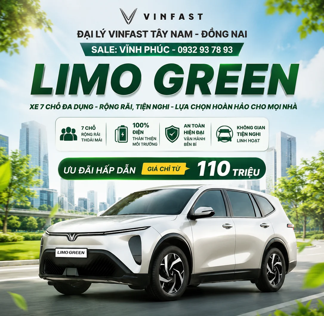 VinFast Limo Green 7 chỗ: “Tân binh” MPV điện gây chú ý, rộng rãi, tiết kiệm và đáng mua trong tầm giá
