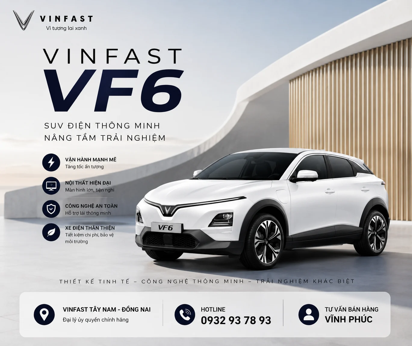 VinFast VF6: SUV Điện Hiện Đại, Thiết Kế Đẹp, Vận Hành Mạnh Mẽ